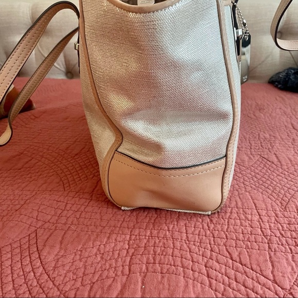 Coach Taylor Foiled Silver Metallic Carryall - Picture 4 of 12